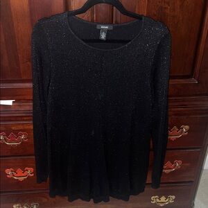 Alfani Black Sparkle Women's Top shimmery sweater